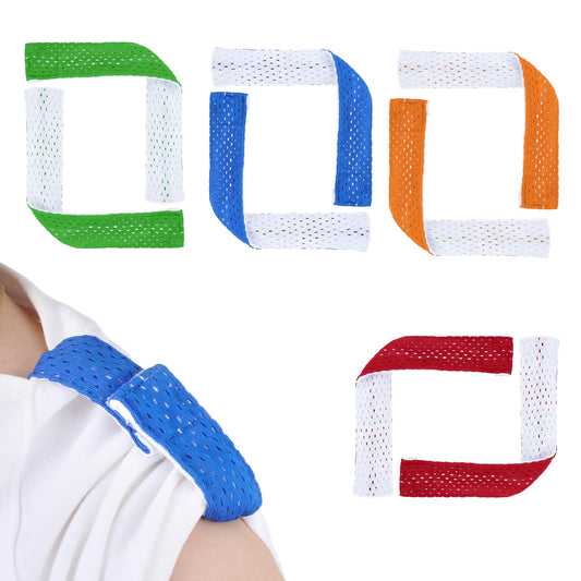 COMNICO 2 Pairs Sleeve Bands Sleeve Holders Sports Shirts Jersey Sleeve Clips Ties Solid Color Fasteners Sleeve Straps for Soccer Softball Baseball