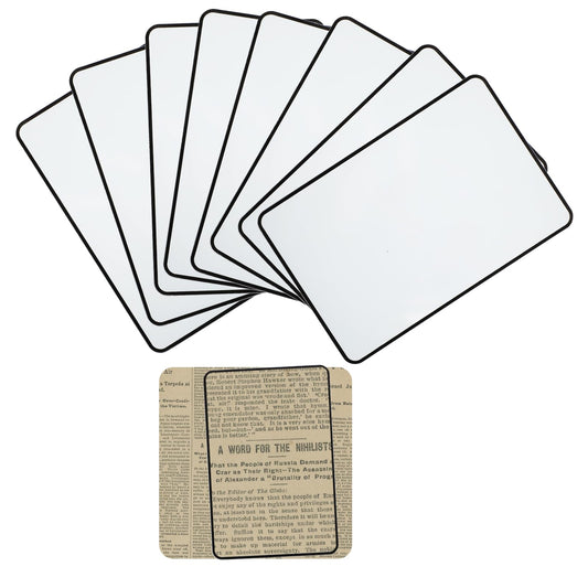 COMNICO 3X Page Magnifying Sheet, 8 Pcs Page Magnifier Plastic Thin Fresnel Lens Lightweight Bookmark Lenses Flat Magnifier Sheet Card Size Magnifying for Elderly People Reading Books