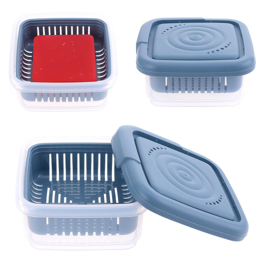 Soap Holder Leakproof Travel Soap Dish with Lid Draining Soap Bar Holder with Drainage Layer Square Soap Container Portable Soap Case for Traveling Camping Outdoor Gym Bathroom Shampoo Soap Essential