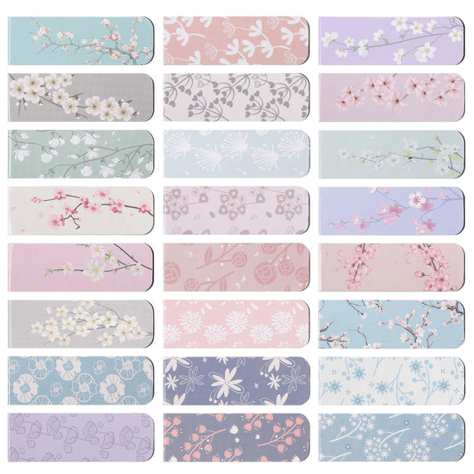 Dimeho 24 Pcs Magnet Bookmarks Colorful Page Markers for Women Cute Book Marks Fun Magnet Page Clip for Book Lovers Students Teachers Reading