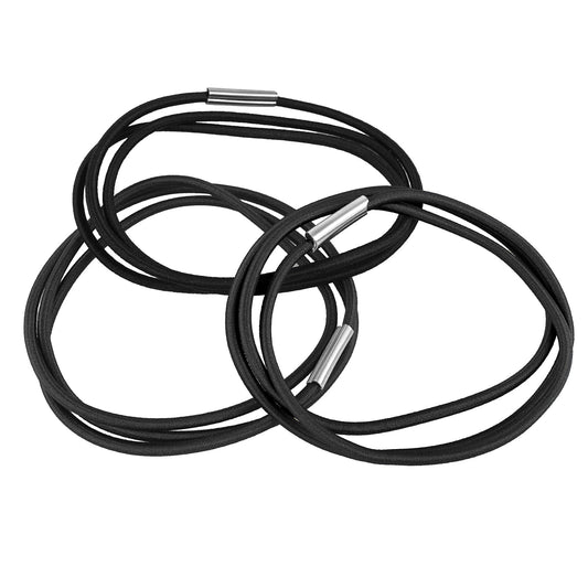 YUXIANLB Trash Can Rubber Bands Set, 3 Pcs Trash Can Bands Trash Rubber Bands Fits 13 to 30 Gallon Garbage Cans, Durable Rubber Bands Elastic Bands for Home Office School (Black)