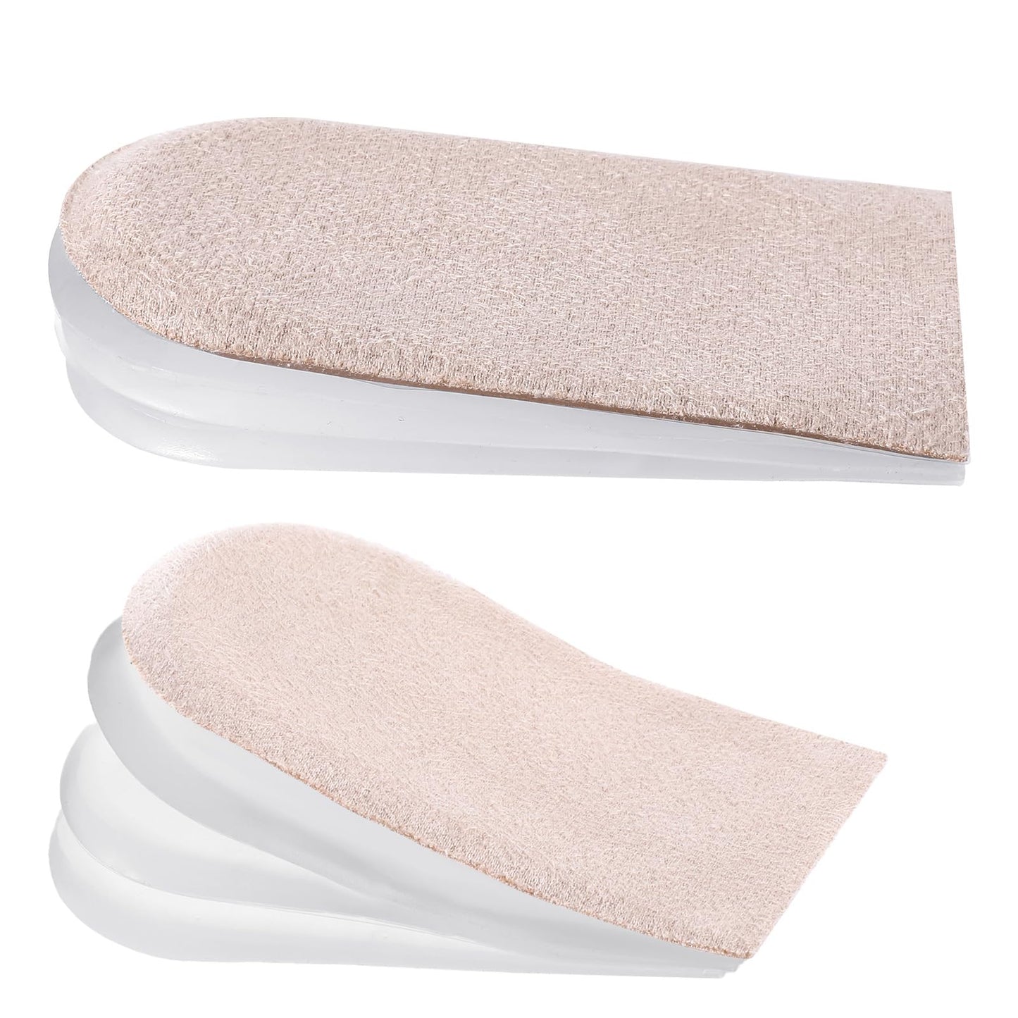 COMNICO Heel Lift Inserts for Women, 8Pcs Adjustable Orthopedic Heel Lift Height Increase Insoles Gel Shoe Heels Inserts for Leg Length Discrepancies Heel Pain Heel Spur Size L Women 9-13 Men 8-12