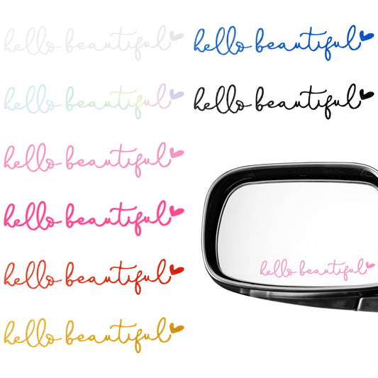 Sibba Car Decals 8 PCS Rear View Mirror Stickers Interior Automotive Decorations Decor Cool Jeeps Vehicles Essentials Decorative Sticker Dashboard Bling Sticky Paper Set Rearview Window Truck Decal