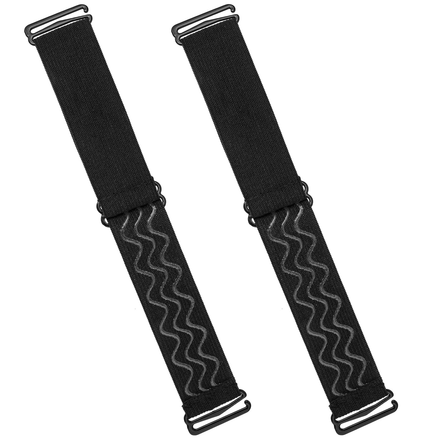 6Pcs Adjustable Elastic Wig Bands Removable Buckles Nonslip Wig Strap Wig Strips with Wavy Silicone Black Glueless Wig Cap Accessories for Sewing Making Keeping Fixed Wigs Wrap Hair Styling