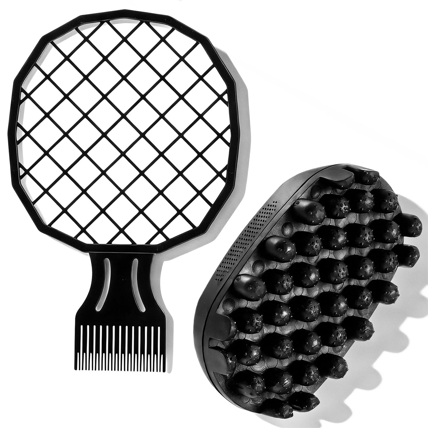 2Pcs Curl Sponge for Black, Hair Sponges for Black Men Curls, Double Sided Twist King for Natural Women Big Holes Sponges Brush, Premium Sponge for Hair, Advanced Rotating Tool