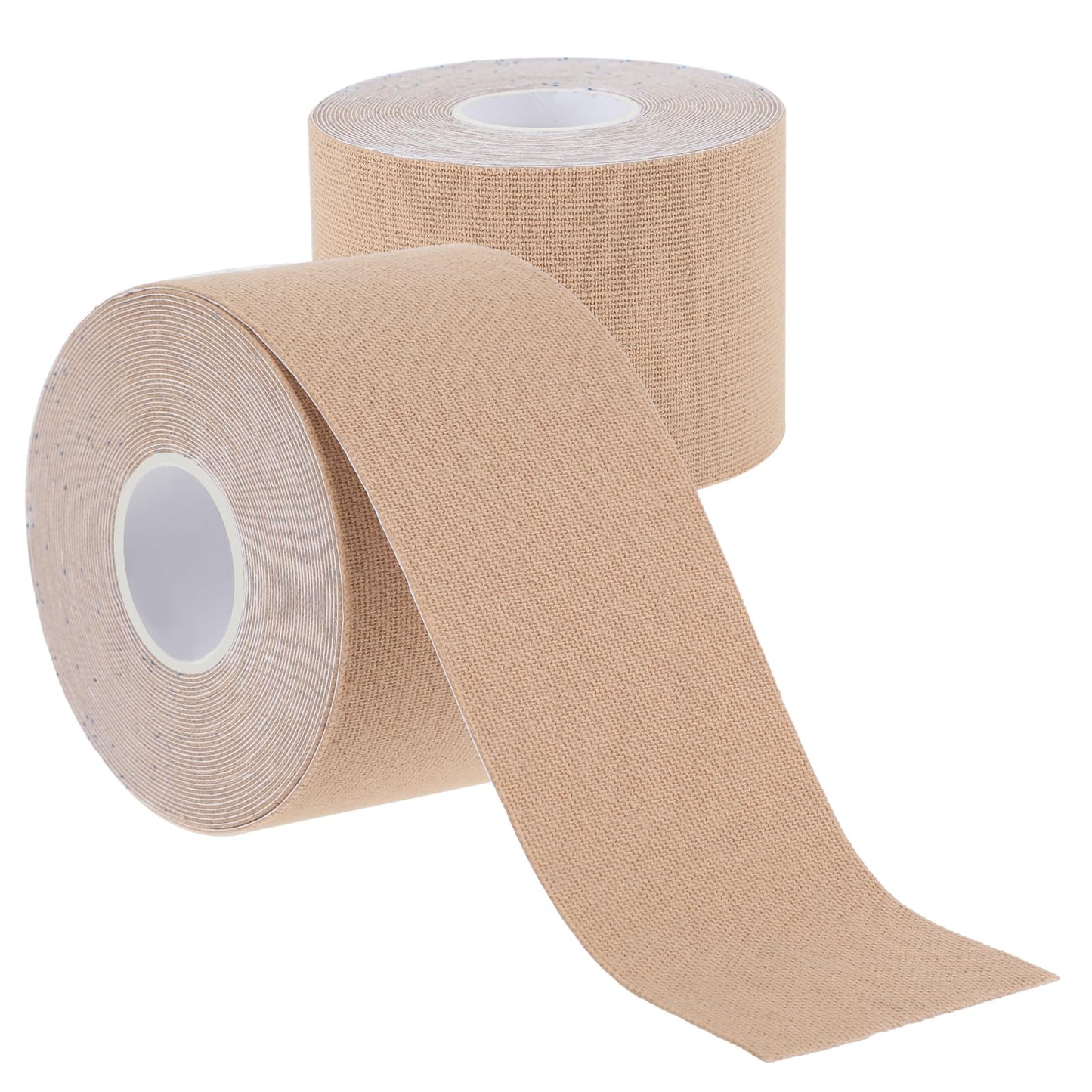 Uncut Kinesiology Tape, 2 Rolls Breathable Cotton Kinesiology Tape for Muscle Pain Relief and Joint Support, Waterproof Elastic Athletic Tape for Fitness Running Tennis Swimming Football