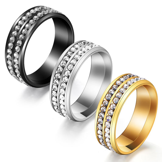 COMNICO Men's Tie Ring Tie Clasp Necktie Clips, 3 Pcs Tie Rings Solid Tie Tacks Accessories for Neck Ties Wedding Party Jewelry Gift