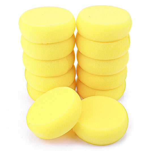 Wanmu Pack of 12 Round Painting Sponge, Sponge Brush, Painting Sponges, Sponge Dab Brush Set, Sponge Sponge for Painting, Round Sponges for DIY Painting, Crafts, Ceramic Tools