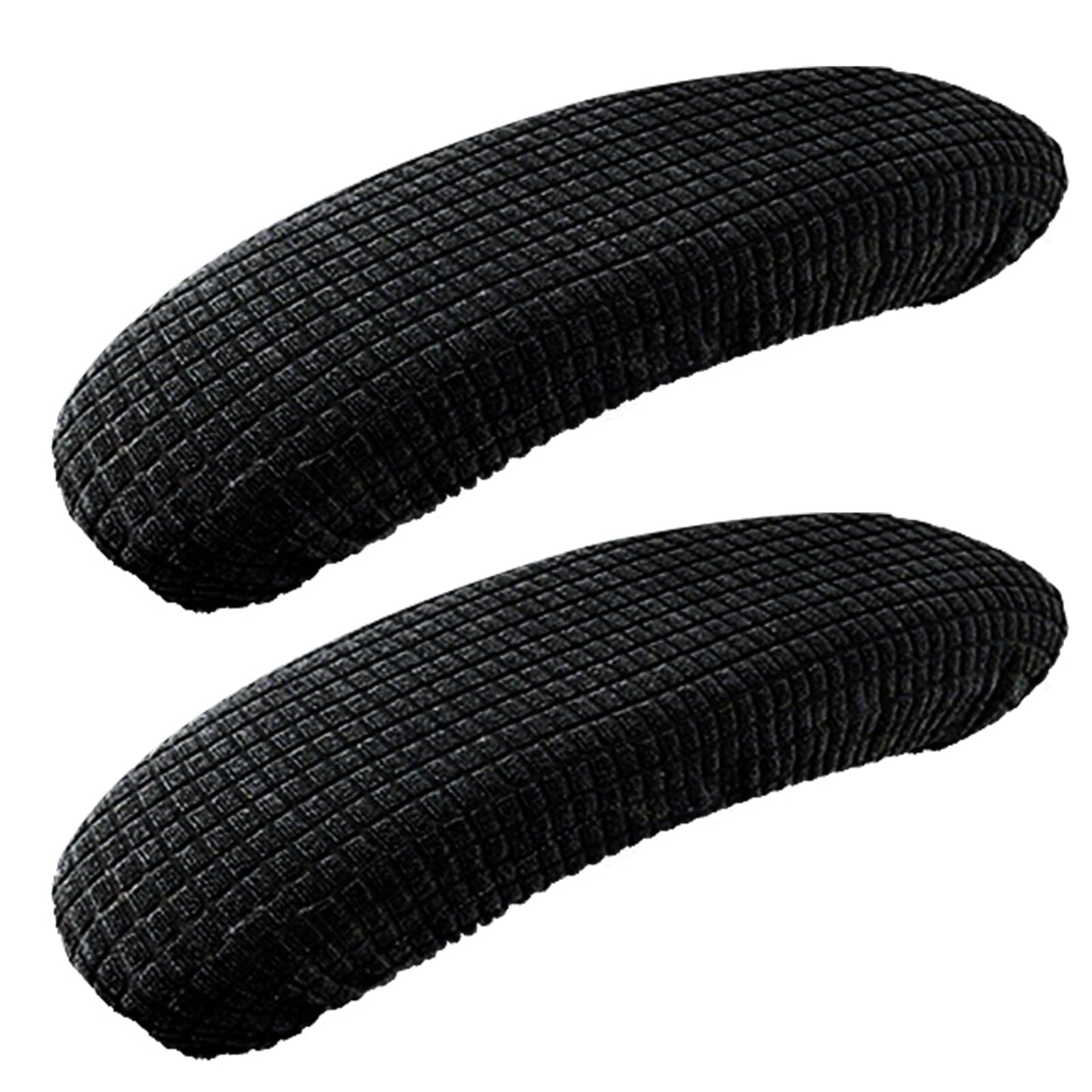 Sibba Thick Armrest Pads 2 Pcs Office Chair Armrest Cover Stretchable Arm Pad Swive Slipcover Protectors Stretch Black Curved Elastic Waterproof Sleeve Wrap Blanket Slip for Home Rest Desk Swivel