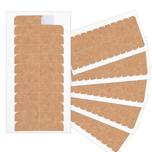 COMNICO Hair Extension Tape Tabs, 72pcs Replaceable Tape Tabs Adhesive Human Hair Tape Double Sided Professional Strong No Residue Tapes 1.6× 0.3 Inches Replacement for Tape in Hair Extensions