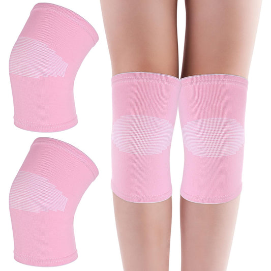 WLLHYF 1 Pair Kids Knee Sleeve Brace Children Knee Support Pad Breathable Elastic Soft Knee Protectors for Kids Child Girls Boys Teens Basketball Volleyball Sports