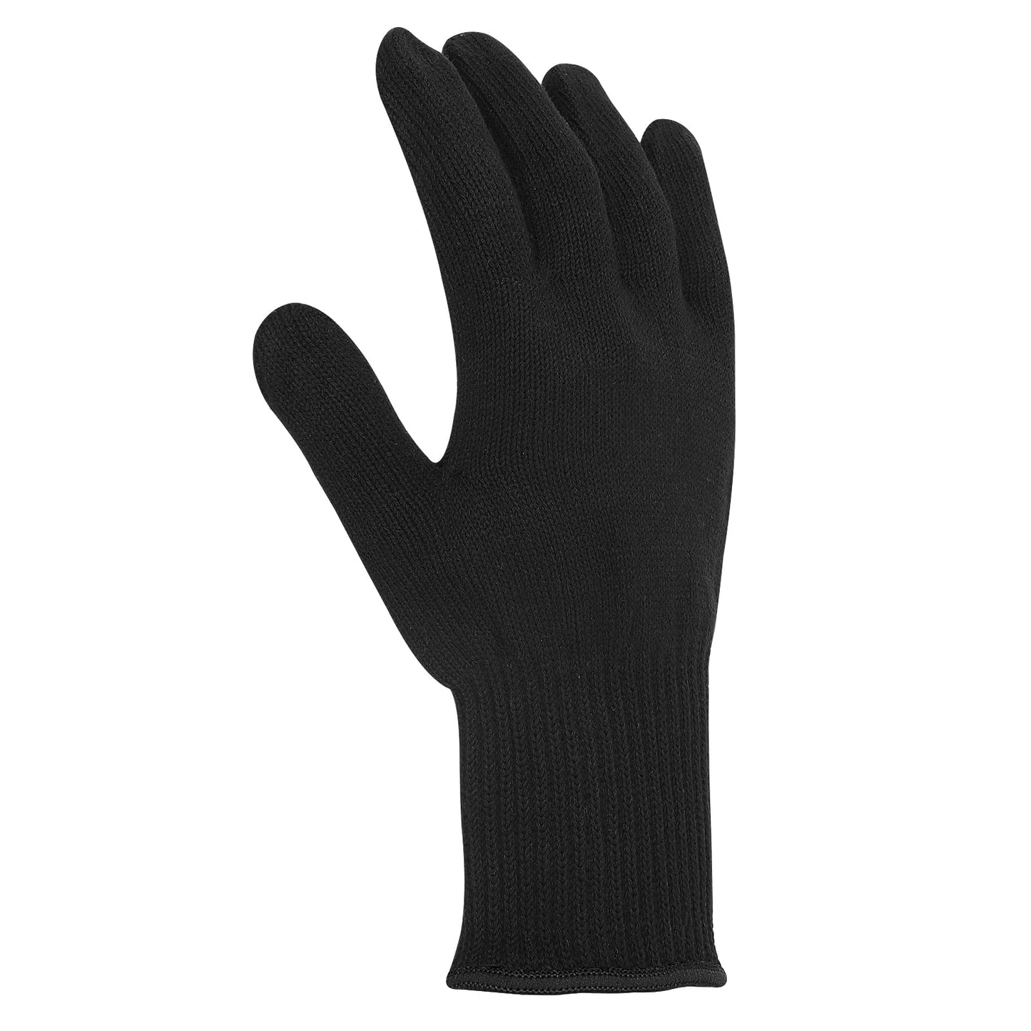 WLLHYF 1/2 Pcs Professional Heat Resistant Glove for Hair Styling Heat Blocking for Curling Flat Irons and Curling Irons Heat Proof Glove Mitts (2, Black)