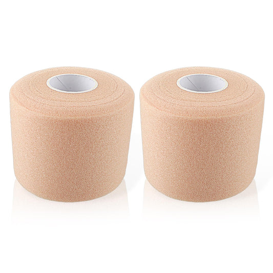 Athletic Tape 2 Packs Pre Wrap Soccer Football Wrist Sports Foam Bands Baseball Pre-Wrap Sport Therapy Training Elbows Knees Ankles Bandage Braces Splints Supports