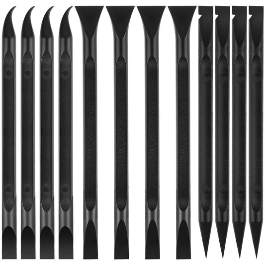 Dimeho 12Pieces Plastic Scraper Tool Scratch Free Plastic Scraper Non-Scratch Kitchen Scraper Cleaning Pen Multipurpose Stiff Scraper Tool for Tight Spaces, Kitchen, Crevices