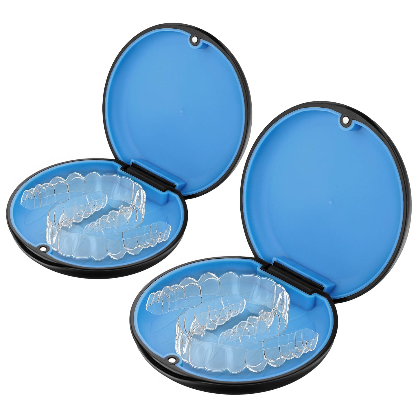 2 Pack Retainer Case, Slim Aligner Case, Orthodontic Mouth Guard Case Orthodontic Retainer Case, Aligner and Retainer Case, Closure Orthodontic Retainer Case for Girl, Boy, Women, Men, Teenage, Adult