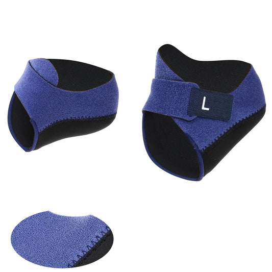 COMNICO Heel Protector Heel Cups for Plantar Fasciitis Heel Cushion Inserts Pads Support Tendonitis Dry Cracked Gel Heel Cups for Men & Women Size L(15X11X4CM)