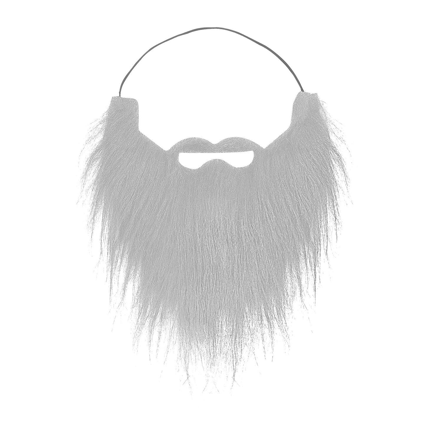 Sibba 1Pcs Party Fake Beard, Fake Mustaches Funny Self Adhesive Novelty Moustache Festival Party costume and Christmas Supplies Decorations Masquerade Party (Grey)