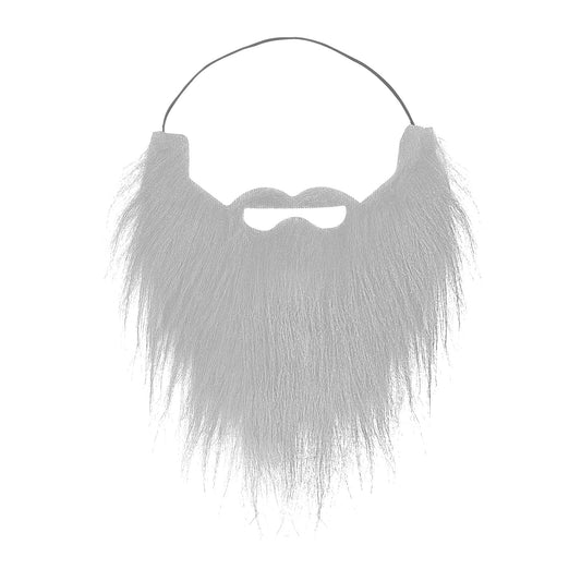 Sibba 1Pcs Party Fake Beard, Fake Mustaches Funny Self Adhesive Novelty Moustache Festival Party costume and Christmas Supplies Decorations Masquerade Party (Grey)
