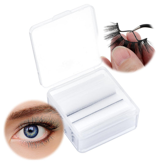 WLLHYF 40 Pieces Self Adhesive Lash Strips for Fake Eyelashes No Glue Apply Self Adhesive Eyeliner Lashes Strips Waterproof Natural Look(Black