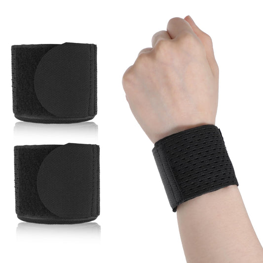 Sibba 2 Pairs Compression Wrist Brace Strap Wrist Brace Carpal Tunnel Wraps 4Pcs Weightlifting Straps Elastic Adjustable Gloves Comfortable Sports Mit Compression Guard Finger Supports Hands Splints