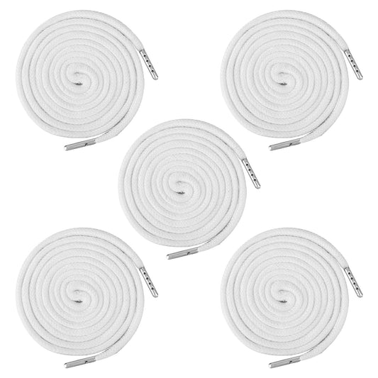 Dimeho 5PCS Drawstring Cords Replacement 51 Inches Waist String Hoodie Hood Cord for Shorts Pants Sweatpants Sweatshirt Jackets Coats Bag (Black)(White)