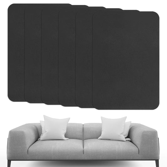 COMNICO Fabric Repair Patch, 6 Pcs Sofa Microfiber Patches Gray Self Adhesive Canvas Repair Patch Luxurious Look Fabric Repair Patches for Sofas Tents Furniture Tote Bags Car Seats