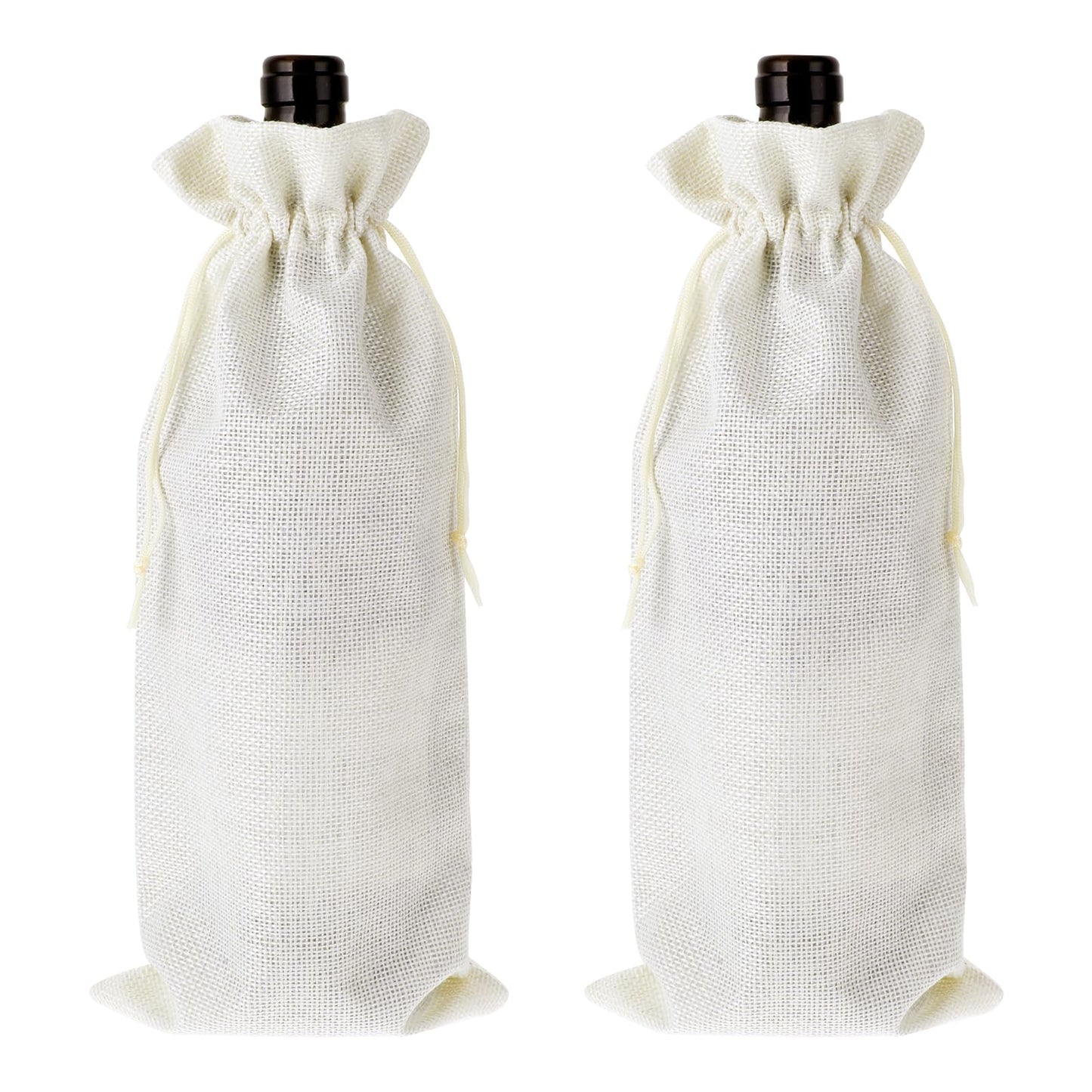 Sibba 2Pcs Wine Bottle Bags with Drawstring Housewarming Gifts Red Wine Bag Party Decorations Wine Packaging Home House Homeowner Gift Champagne Bag Set Wine Accessories Fit Congrats House Gifts