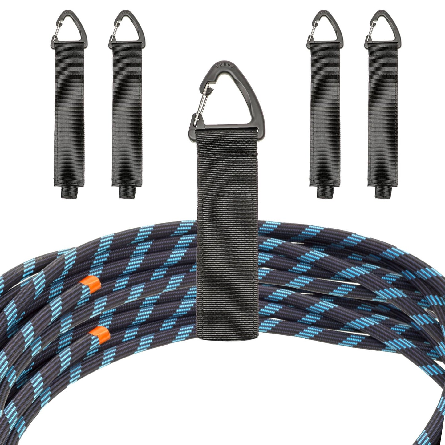 COMNICO Extension Cord Hanger, 4 Pcs Extension Cord Organizer Cable Ties Strap Heavy Duty Hanger Organizer Triangle Buckle for Cables Rope Hose Tools