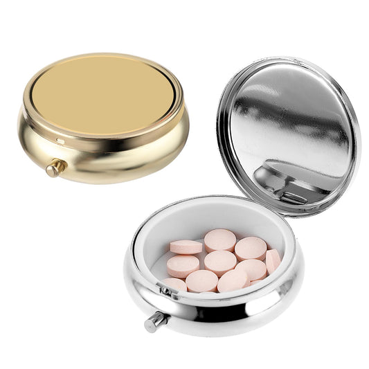 Wanmu Pill Box Small Medicine Pill Case for Pocket & Purse Cute Travel Pill Organizer Pillbox Portable Medicine Container Vitamins Medication Fish Oil Holder