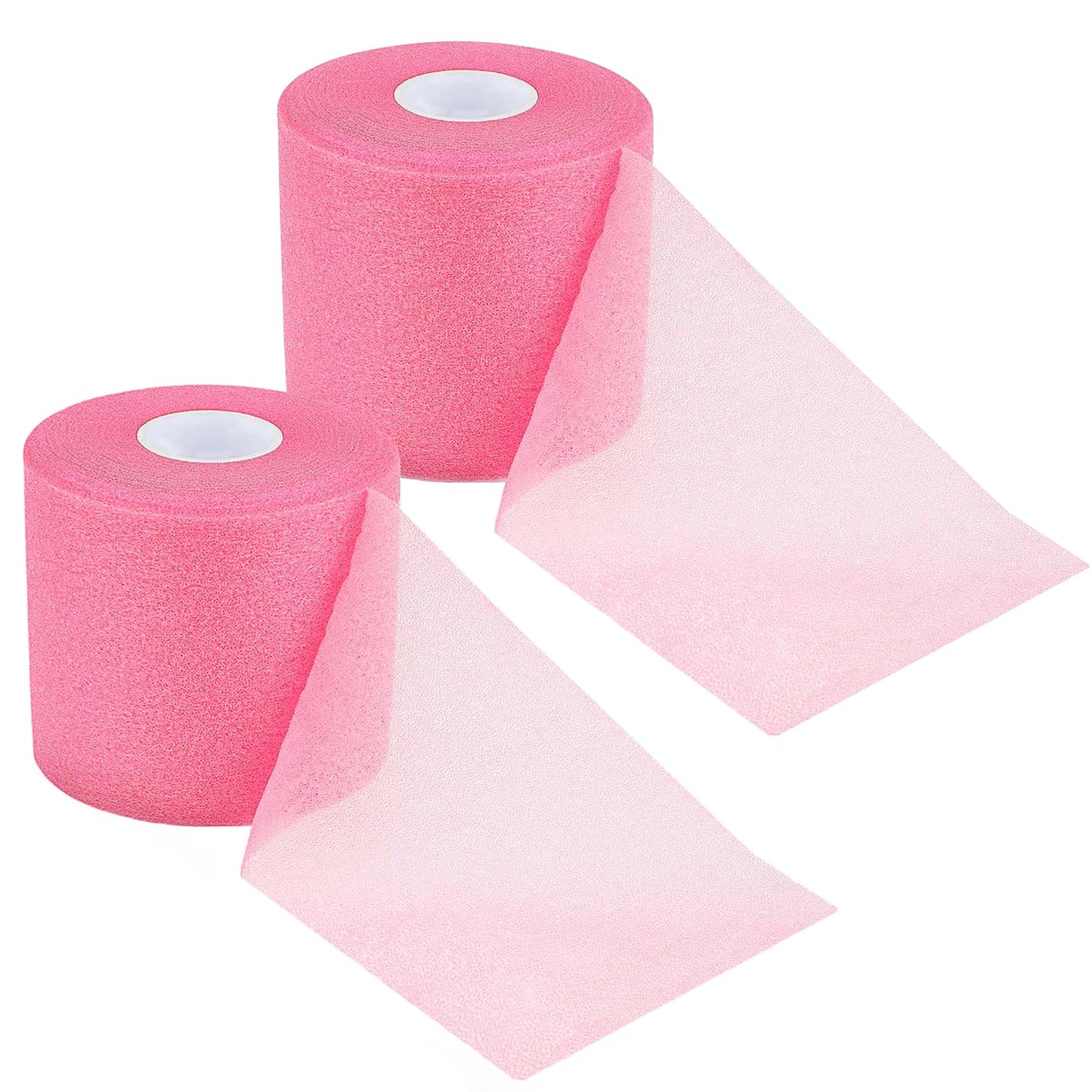 2 Rolls Pre wrap Athletic Tape, Foam Underwrap Tape Sports Tape Foam Underwrap Bandage for Ankles Wrists Hands and Knees, 2.75 Inches x 30 Yards