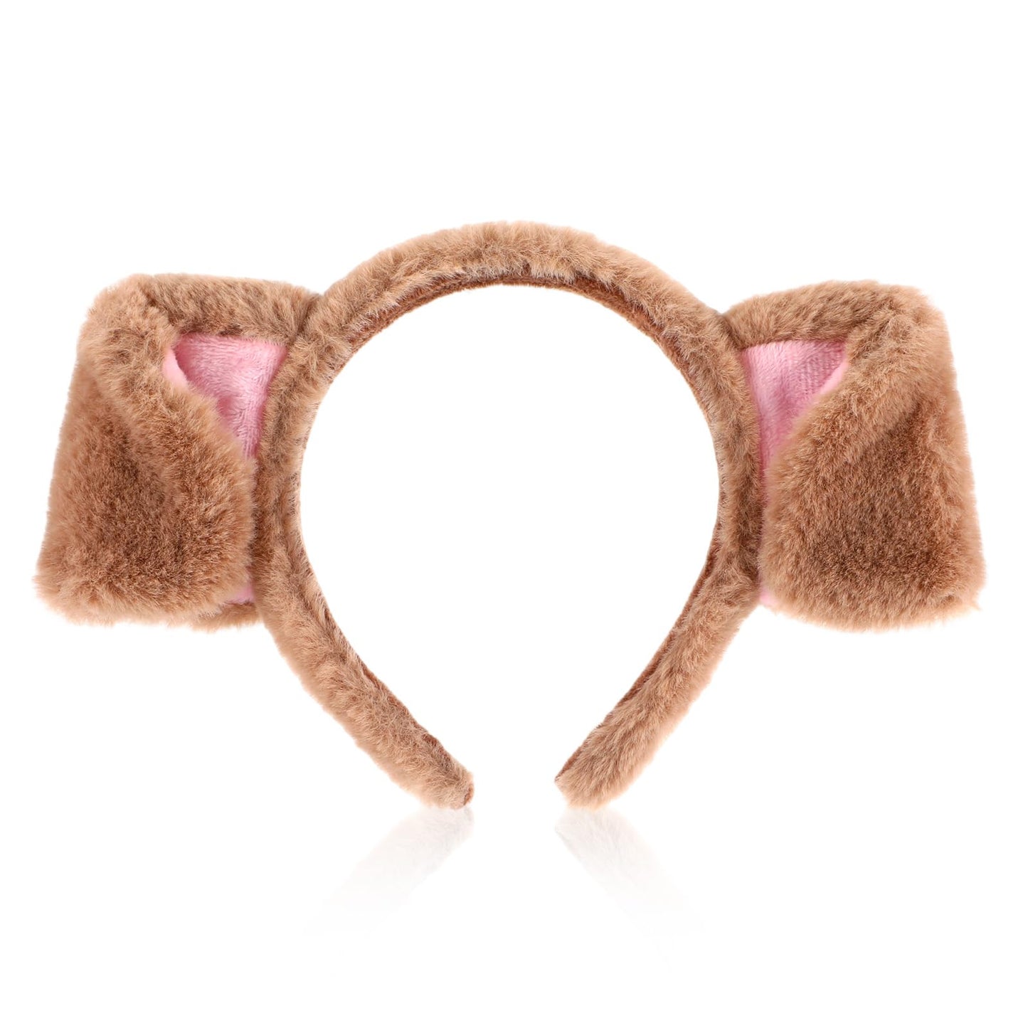 Brown Dog Headband with Cartoon Puppy Ears Headband Cartoon Puppy Animal Headwear Ears Animal Hair Band Dog Ears Costume Puppy Ears Headband for Dog Party Decorations Christmas Costume