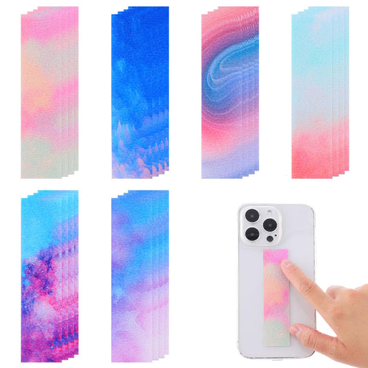 Dimeho 24 Pieces Anxiety Sensory Stickers Anti Stress Fidget Calming Sensory Strips Tactile Rough Textured Relief Tape Toys for Office Classroom Adults Teens Desk