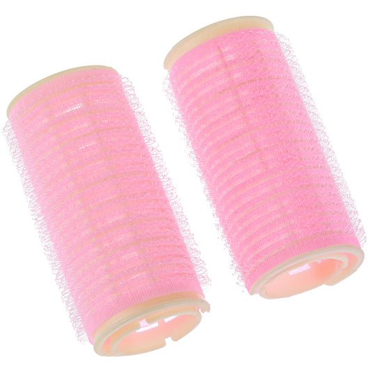 Sibba 2 PCS Hair Roller Clips Curler Set Styling DIY Tools Small Plastic Grip Forehead Root Double Self-Adhesive Mini Curl Fluffy Rollers Accessories Long Short Volume Thin Rod Sleep Home Travel Use