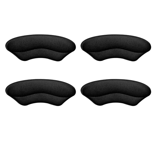 Sibba Shoe Inserts Grips High Heel Protectors Cups Pads Ball of Foot Cushions Repair Flat Suede Insoles Boots Blister Filler Toe Pad Comfort (2 Pairs Black)
