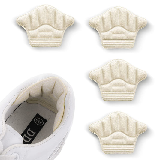 Sibba 2 Pairs Heel Grips for Loose Shoes, Heel Cushion Pads No-Slip Shoe Inserts Liner for Blisters Self-Adhesive Heel Protector for Men Women, Shoe Heel Repair Patch