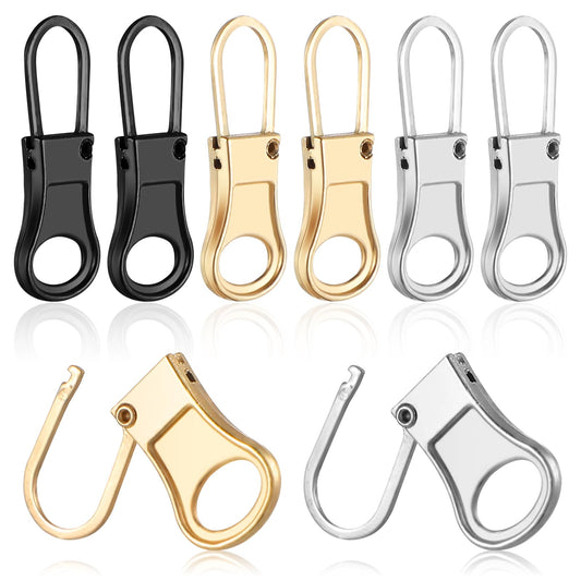 18pcs Luggage Zipper Pull Replacement Heavy Duty Detachable Zipper Pulls Zipper Slider Repair Kit Backpack Zippers Tags Handle Mend Fixer Tab for Suitcase Jacket Pants Coat Shoes Backpack Boots Purse