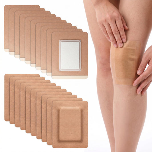 20Pcs Castor Oil Patches, Pack Wrap Self-Adhesive Massage Oils Stickers