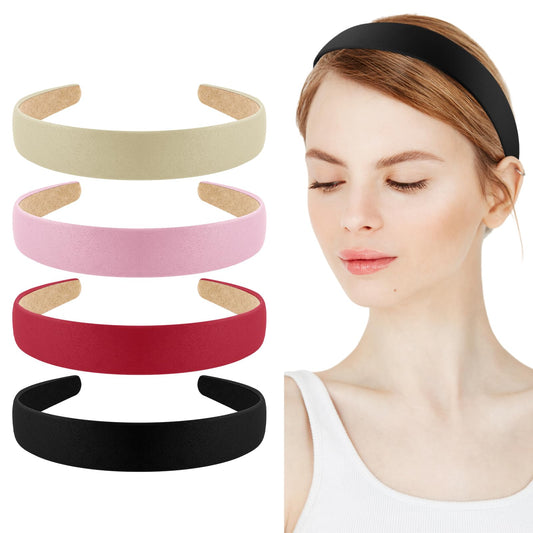 Sibba Headbands Hair Bands Wide Non Slip Head Wraps Fall Hairstyles Stretchable Hoops Daily Festival Elegant Elastic Bending Headwear Make Up Women Girls Outfits
