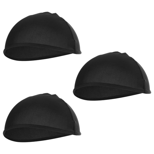 Dimeho 3 Pcs Cooling Skull Caps Helmet Liner, Sweat Wicking Cycling Cap Beanie Hat for Men Women Lightweight Mesh Under Helmet Motorcycle Hat Sweat Liner Black