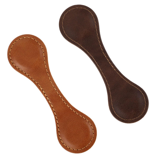 Dimeho 2Pcs Magnetic Leather Bookmark, Personalized Handmade Leather Book Marks Retro Book Marker Cute Bookmark Meaningful Gift for Book Lovers Teachers Readers Women