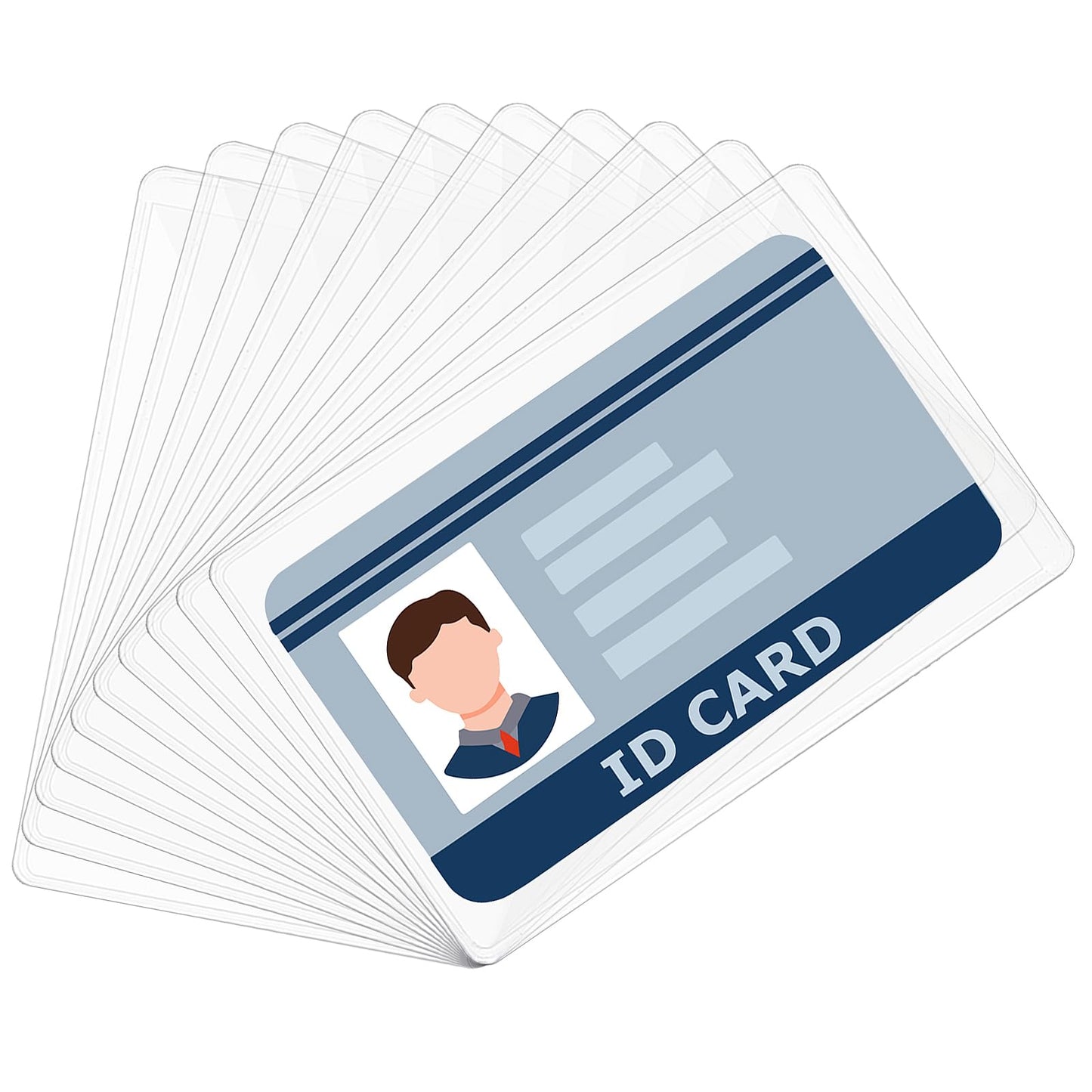 10Pcs New Medicare Card Holder PVC Waterproof Card Holder Transparent Credit Card Protector ID Cards Badge Sleeves Cover for Social Security Debit Card Driver's License Business Card