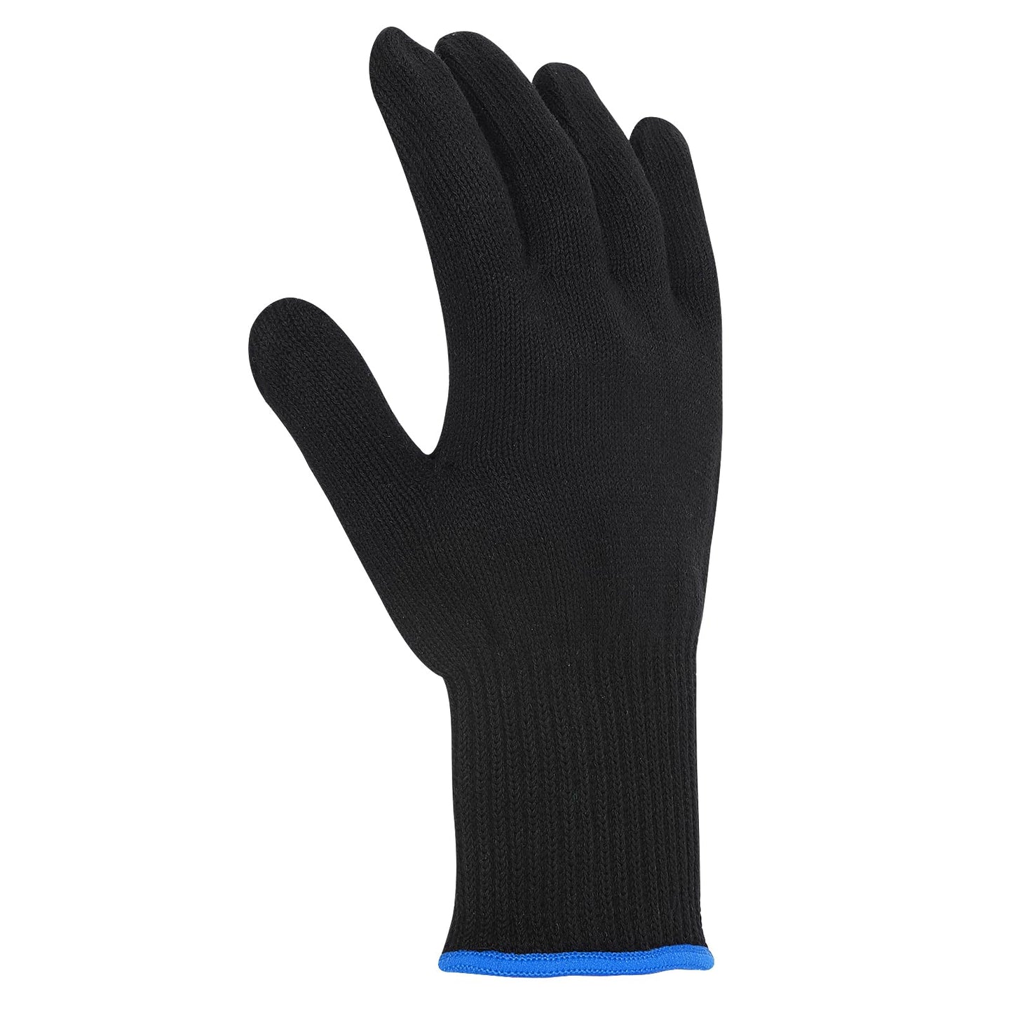 WLLHYF 1/2 Pcs Professional Heat Resistant Glove for Hair Styling Heat Blocking for Curling Flat Irons and Curling Irons Heat Proof Glove Mitts (2, Blue)