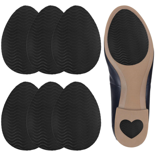 COMNICO 3 Pairs Shoe Pads Non-Slip Shoe Sole Protection Pads Anti-Slip Stickers Shoe Grips Sole Stick High Heels Forefoot Stickers Self-Adhesive Shoes Pads Sticker for Men Women.