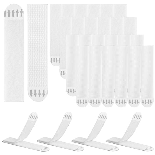 Sibba Picture Hanging Strips, 24 Strips Damage Free Hanging Picture Hangers with Adhesive Strips, Hanging Pictures Without Nail, Removable Tape for Frame Hanging