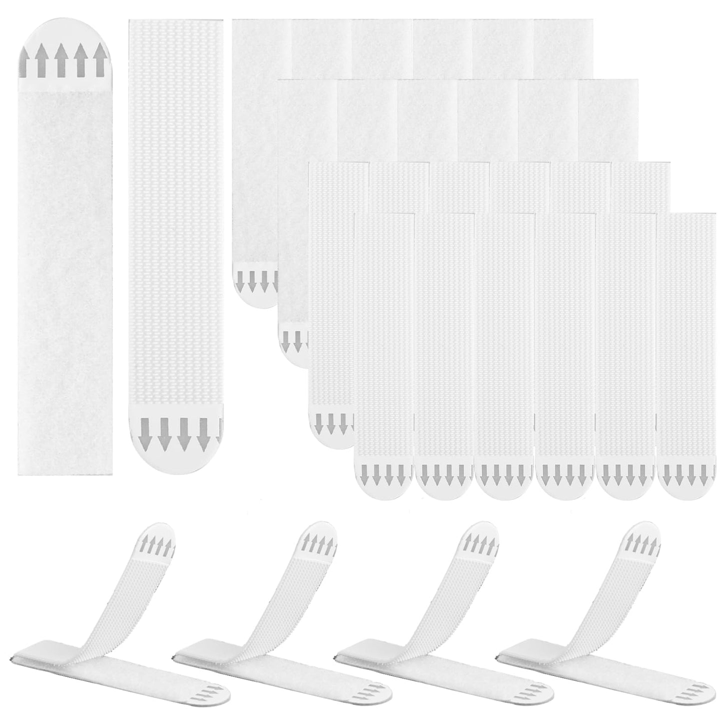 Sibba Picture Hanging Strips, 24 Strips Damage Free Hanging Picture Hangers with Adhesive Strips, Hanging Pictures Without Nail, Removable Tape for Frame Hanging
