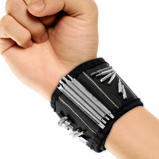 Sibba Tool Belt Wristband Light Car Repair Tool Holder Gadgets Wrapping Electrician Nails Drill Bits Collar Stays Organizer DIY Fun Camping Bags Worker Screw Holding Wrist Band Power Engineering Strap