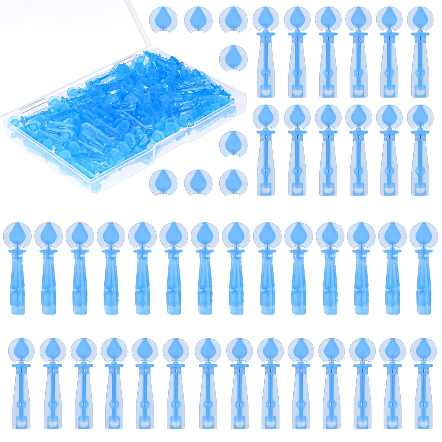 100Pcs Disposable Acne Pimple Whitehead Popper Needle Professional Pimple Needle Blackhead Zit Blemish Remover Tools Pimple Popper Set Clear Acne Closed Mouth Needle for Salon and Home Beauty Use