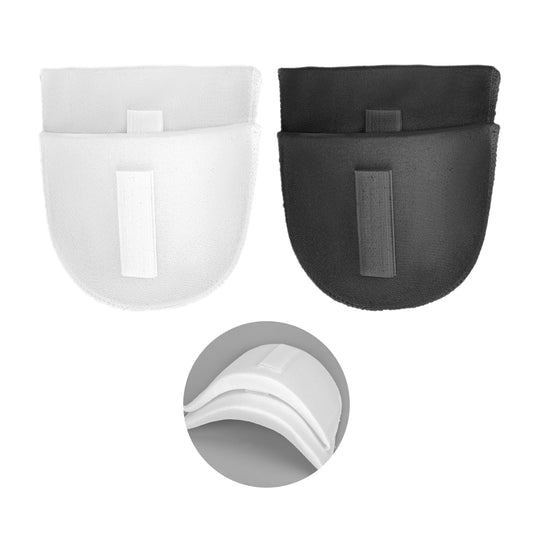 Dimeho 2 Pairs Shoulder Pads Breathable Sponge Pad Enhancer Thickness 1.5cm Shoulder Set-in Felt Pads Sewing Foam Pads for Women Men Sloping Shoulder High Low Shoulder Suit T-Shirt