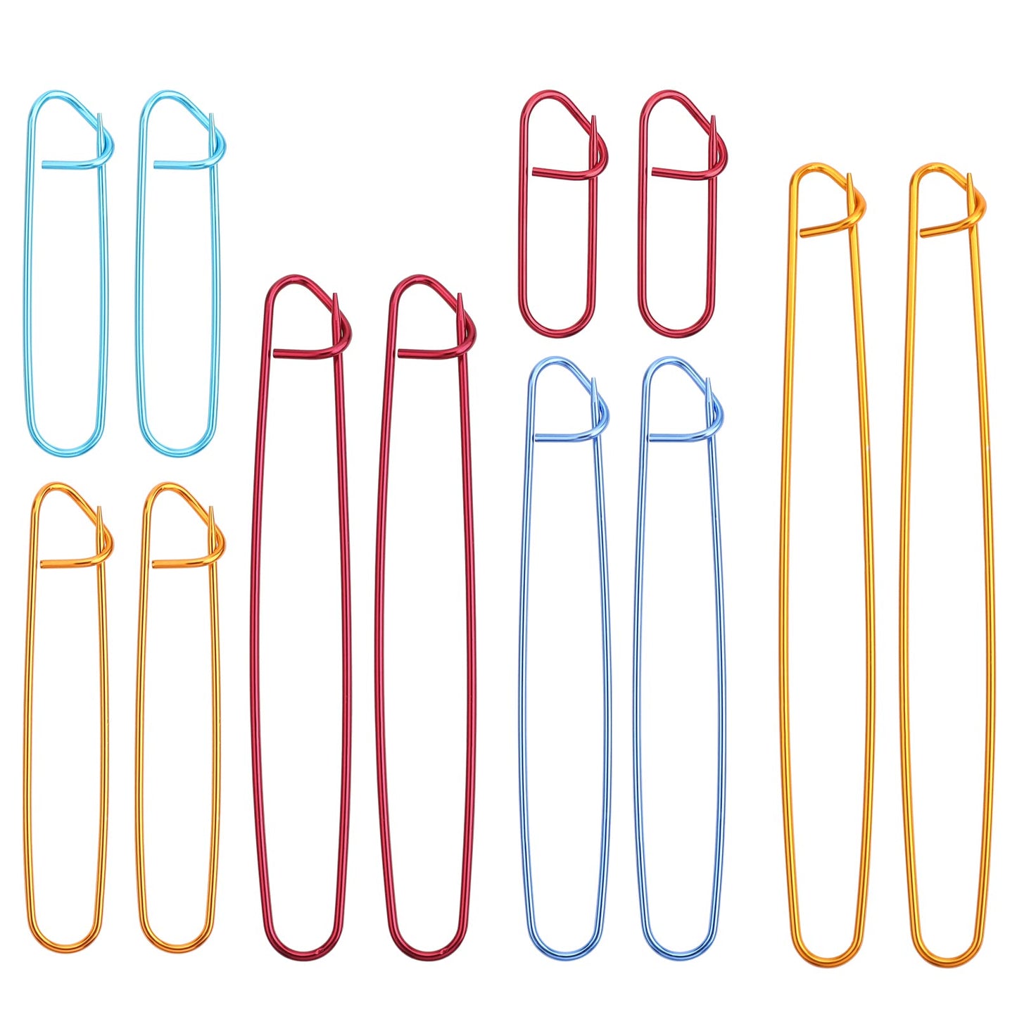 Sibba 12 Pcs Stitch Yarn Holder Set for Crocheting Crochet Knitting Dispenser Accessories Needle Hook Sewing Markers for Blankets Scarves DIY Craft Sewing Tool