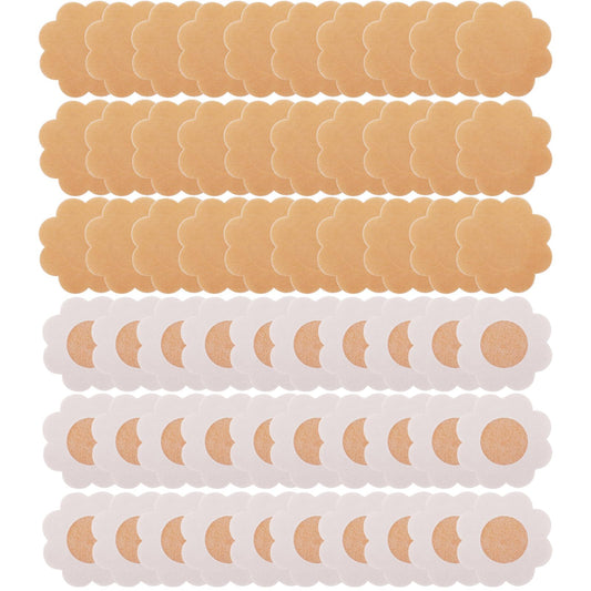 Sibba Nipple Covers Thin Breast Petals 60 Pcs No Show Chest Pasties Pads Lift Beds Cakes Tape Cover Pack Pasty Nipplecovers Shield Nude Skin Bras Boob Stickers Women Dress Fitting Accessories